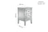 Valencia 3 Drawer Bedside